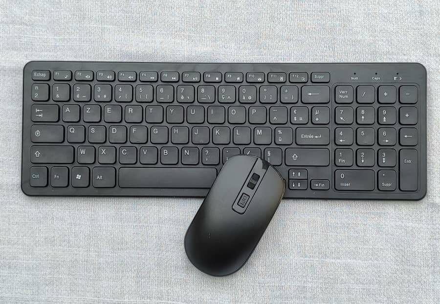 Clavier et souris sans fil AZERTY