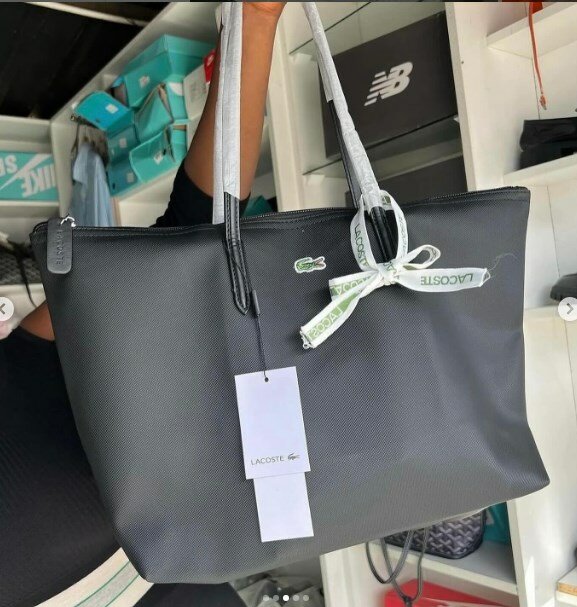 Shopper bag Lacoste black