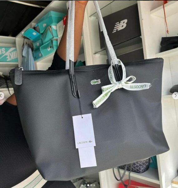 Shopper bag Lacoste black