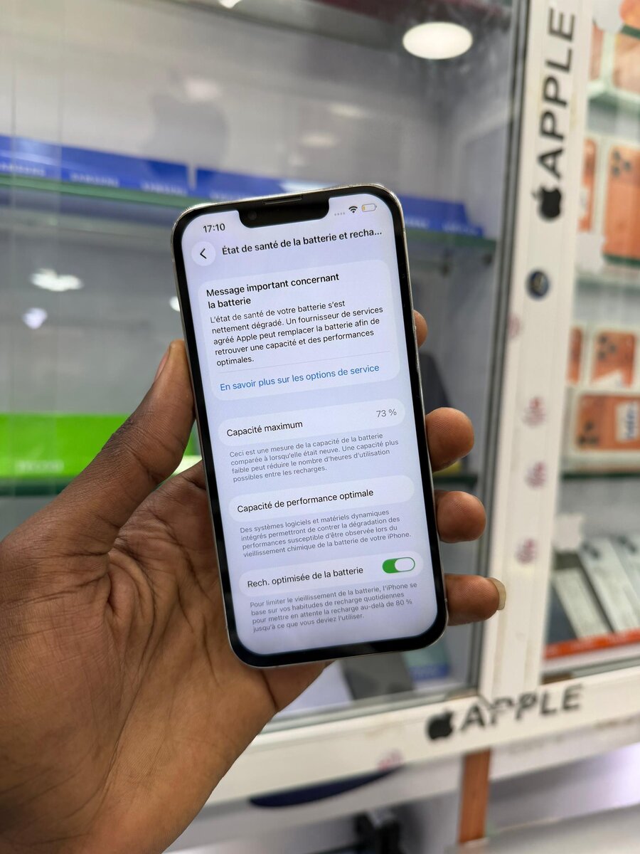 13 pro 128go écran changer dos