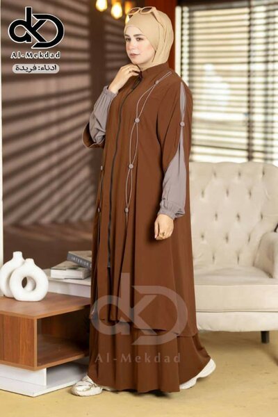 Abaya chic à manches longues