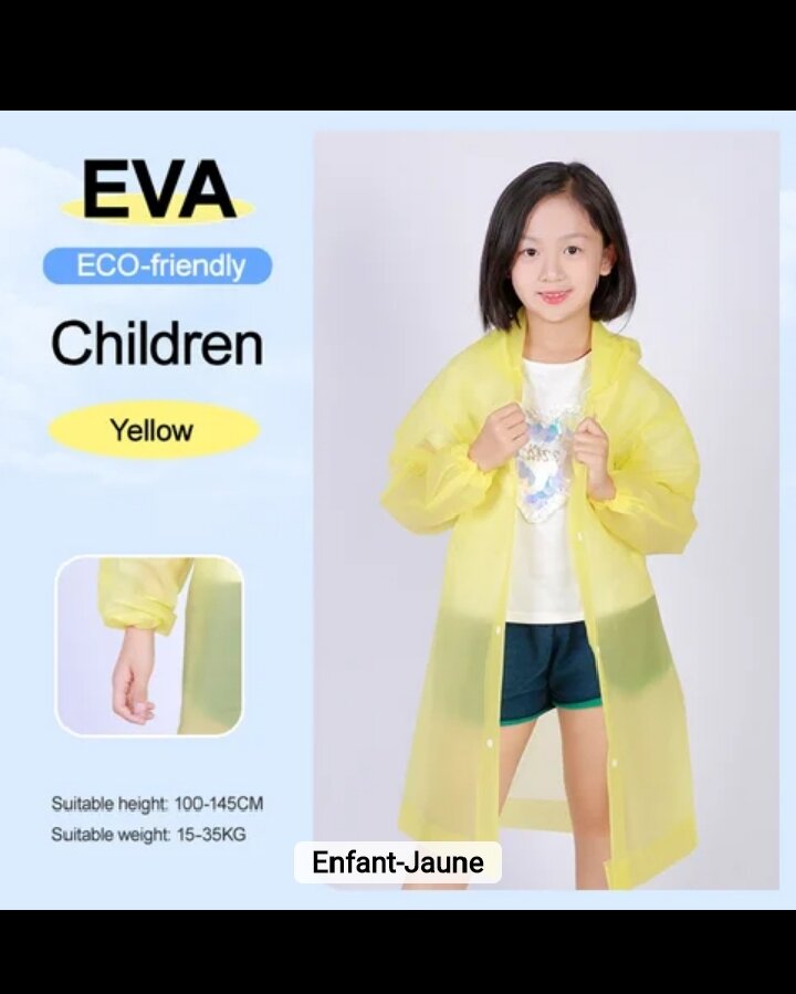 Imperméable Enfant EVA Écologique