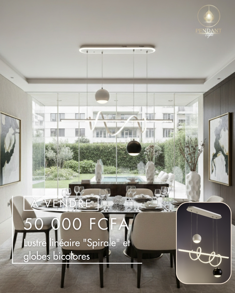 Lustre moderne linéaire design