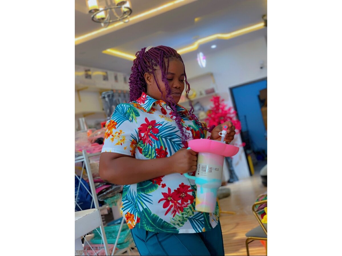 Stanley cup with accessories