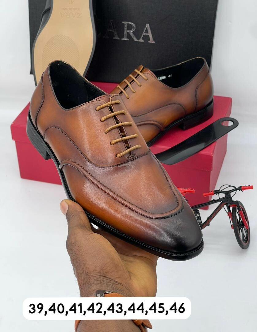 Solid Leather Executive Shoes