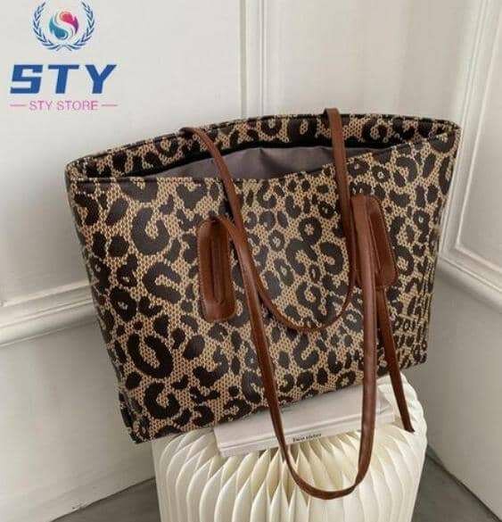 Sac fourre-tout imprimé tendance