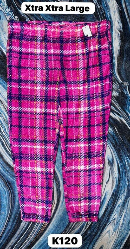 Women's cozy checkered pajama pants