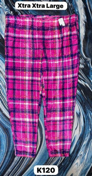 Women's cozy checkered pajama pants