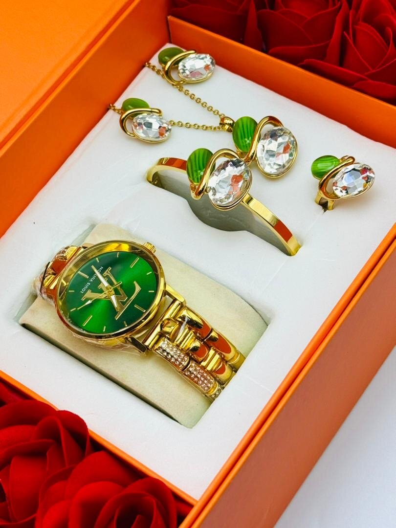 Ensemble Montre et Bijoux Élégant