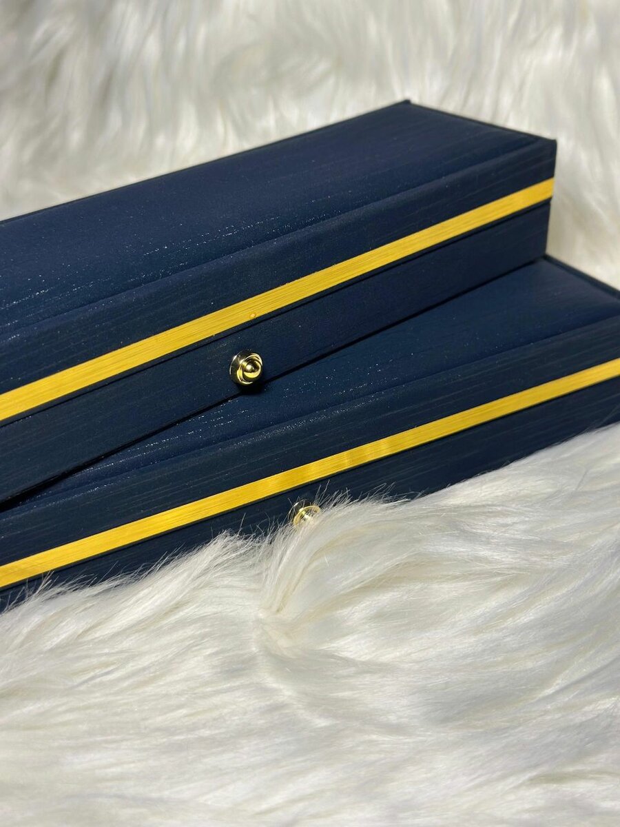 Boîte à Bijoux en Velours Bleu Élégante