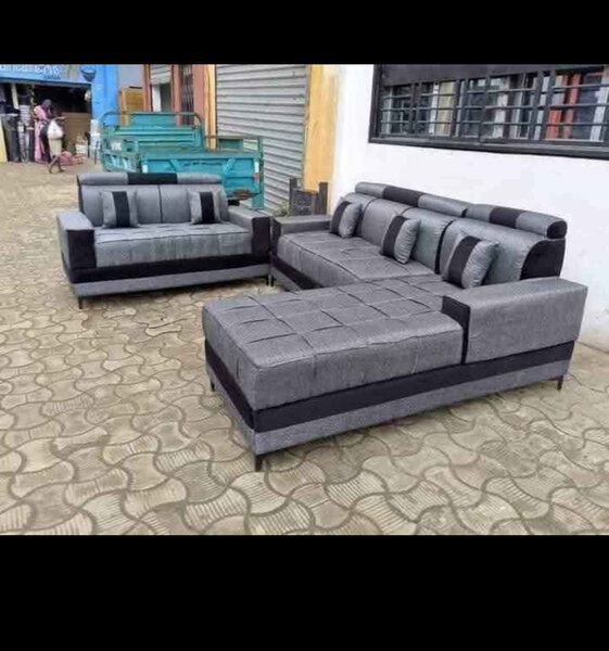 Canapé d'angle moderne en tissu