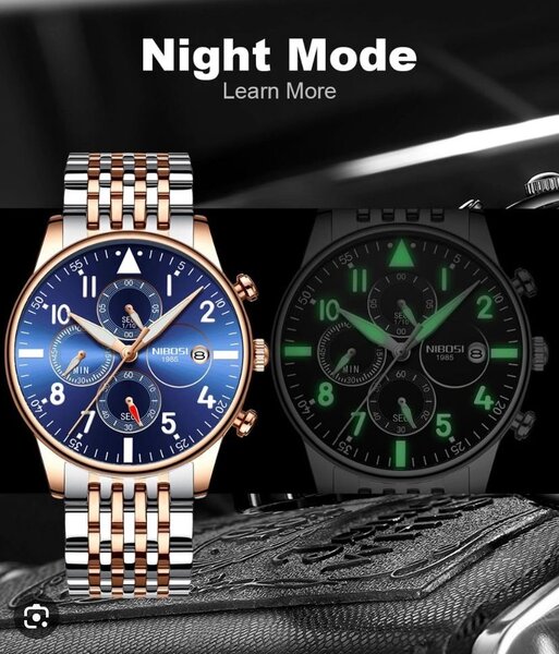 Montres Homme Mode Nuit Lumineux