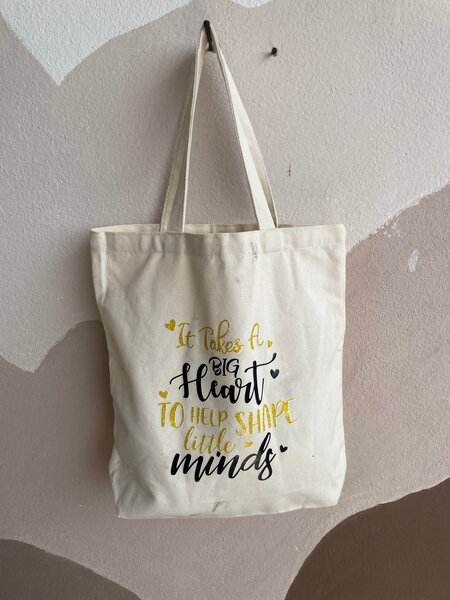 Tote bag en coton avec citation