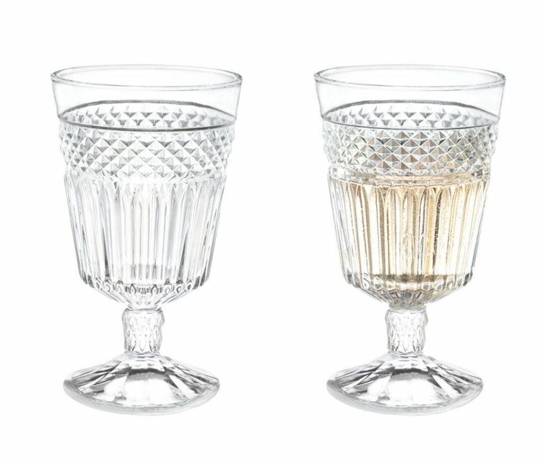 4 PCS 320ML FAIRY GLASS SET - TRANSPARENT