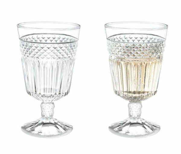 4 PCS 320ML FAIRY GLASS SET - TRANSPARENT