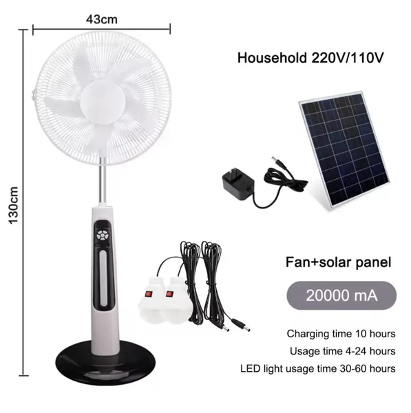 Ventilateur Solaire Multifonctionnel