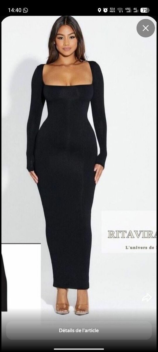 Robe Longue Rouge Élégante