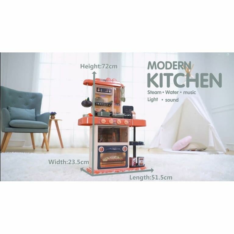 Cuisine jouet interactive avec accessoires