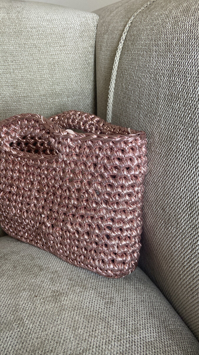 Handmade Knit Tote Bag