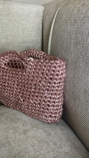 Handmade Knit Tote Bag