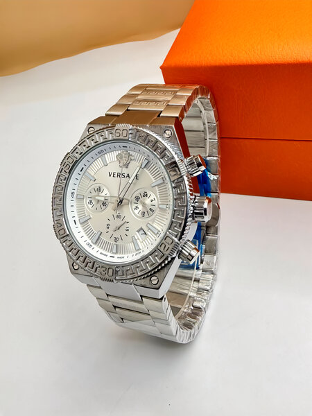 Montre chronographe homme inox