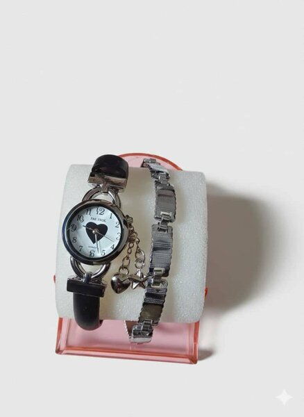 Montre cœur élégante femme