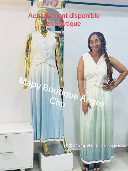 Ensembles deux pièces plissés