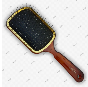 Crystle Brown Large Hair Brush Steel Wire With Steel Tip's Size (24*8cm)
