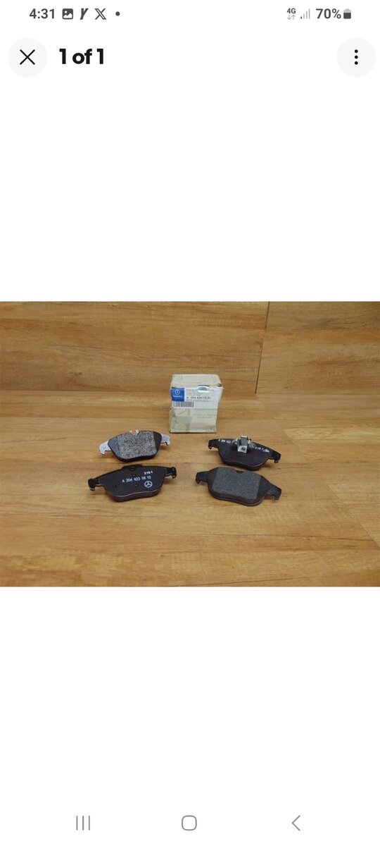 Benz back brake pads