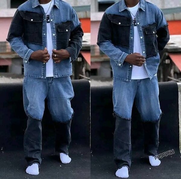 Ensemble denim tendance homme