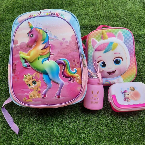 Schoolbag, lunch bag and pencil case