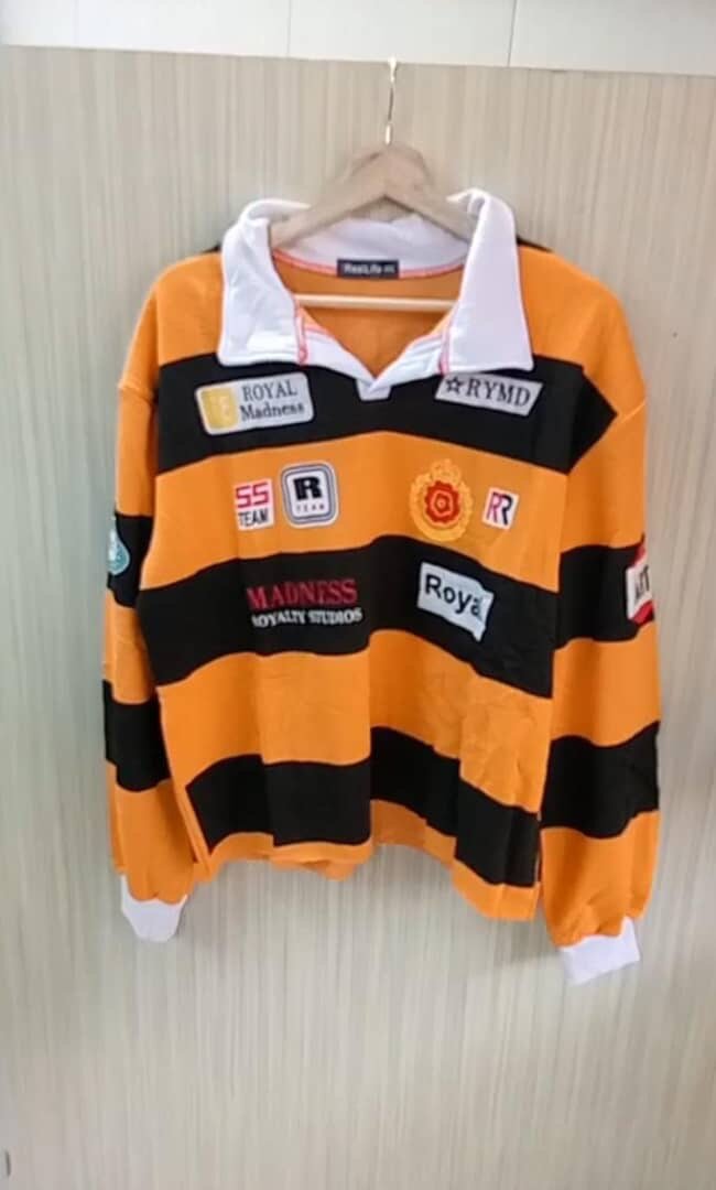 Maillot rugby à rayures