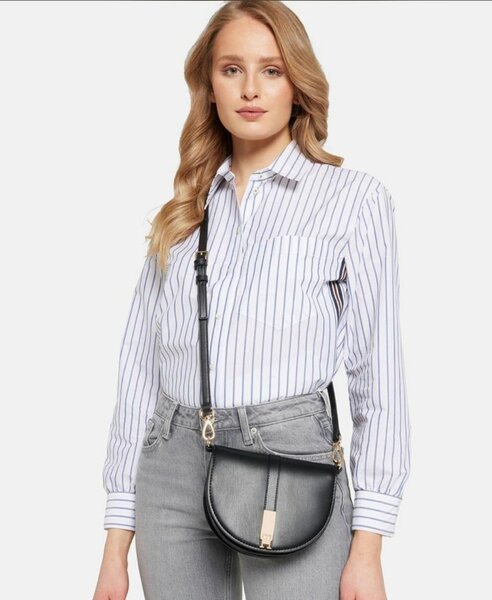 Tommy H Black Shoulder Bag