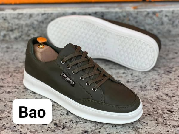 baskets homme en cuir écologique