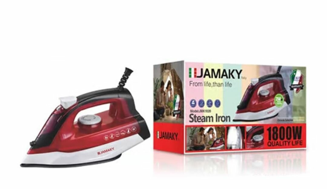 1800W 250ML CERAMIC GLAZED PLASTIC SOLE PLATE STEAM SPRAY