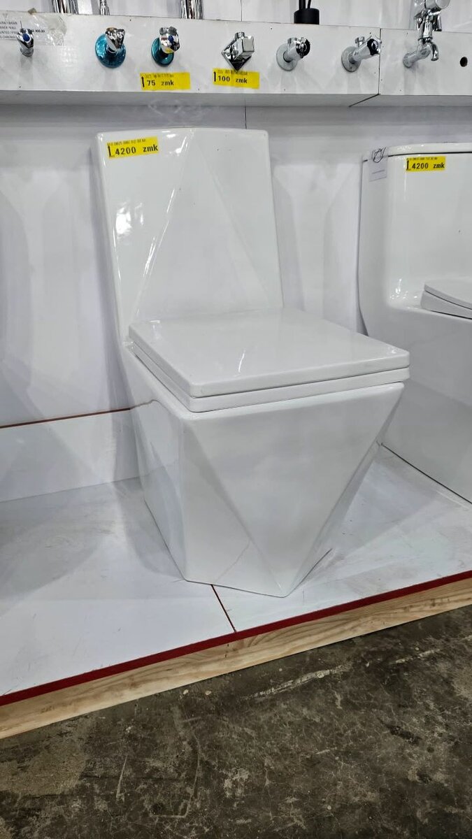 CERAMIC COMPLETE TOILET SEAT-TOP FLASH