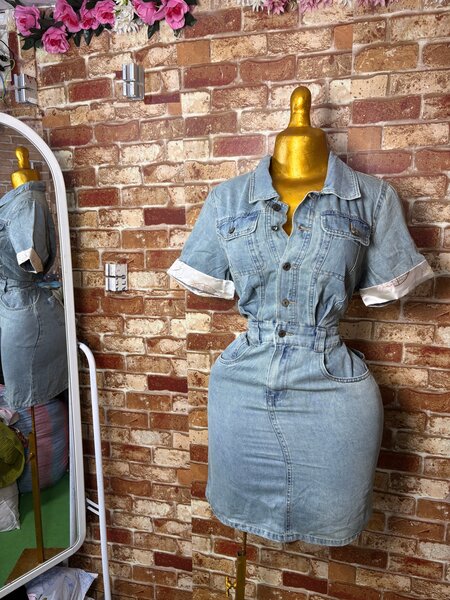 Robe en jean moulante