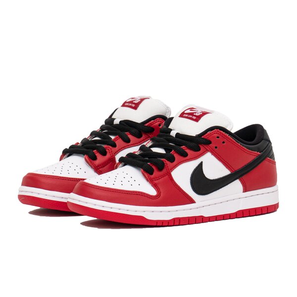 NIKE SB DUNK LOW “Chicagos" sneakers in red and white, Sizes:6-10
