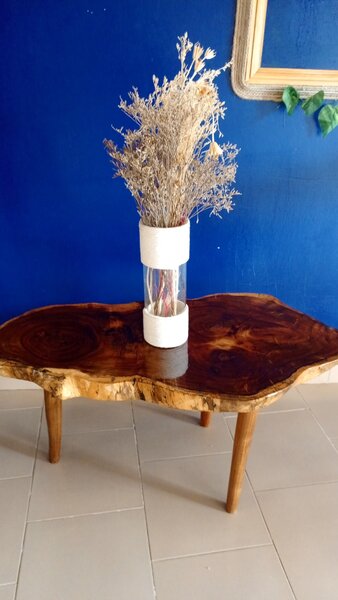 Table basse en bois massif