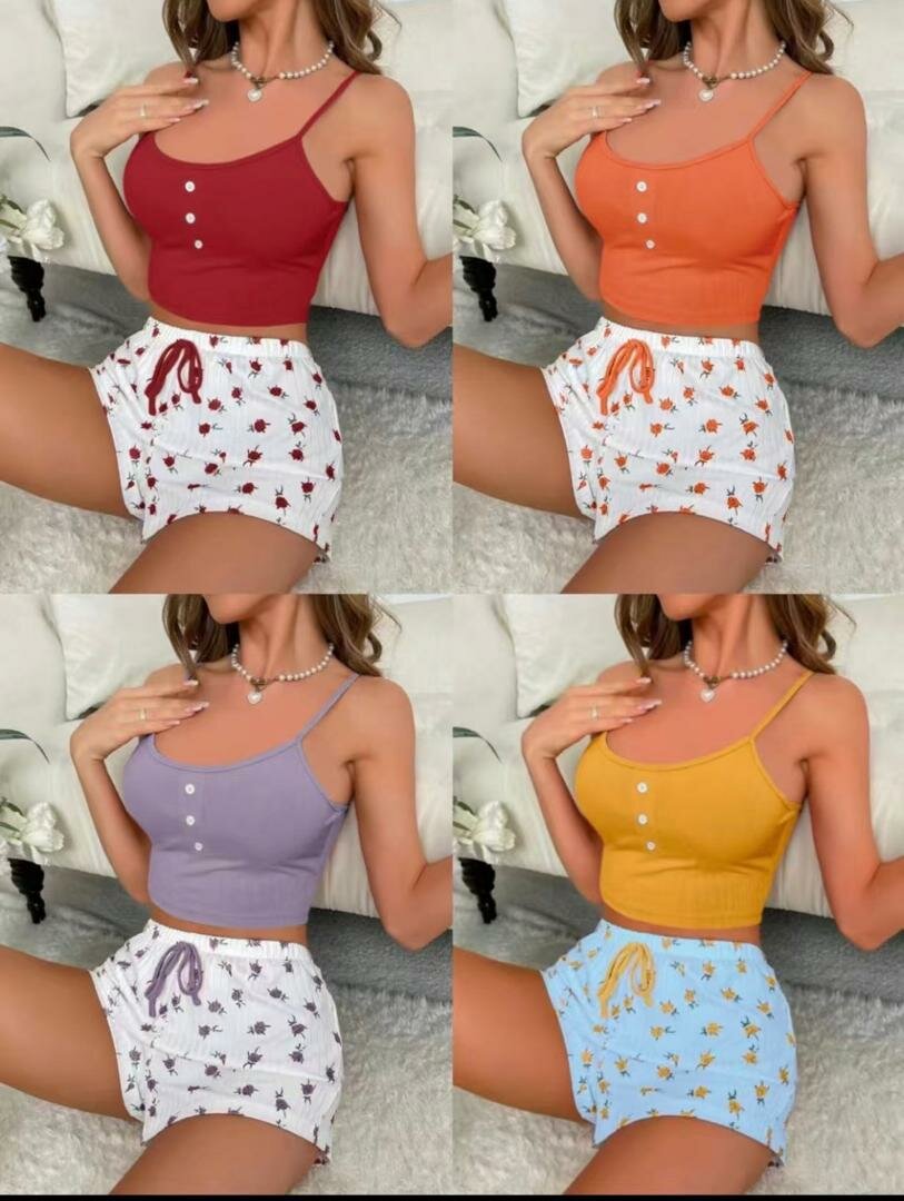 Pyjama Femme Été Floral