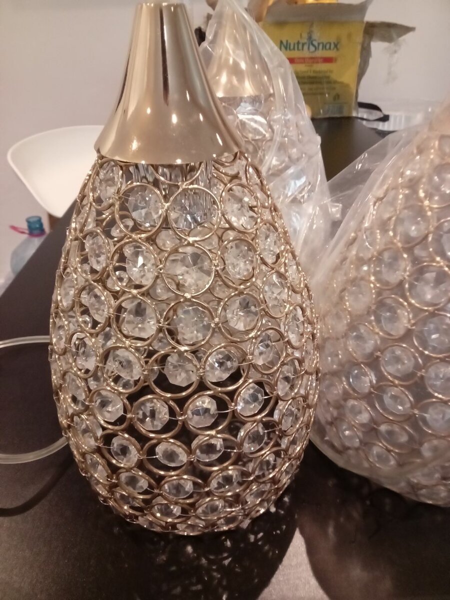 3 tier Crystal bulb Chandelier