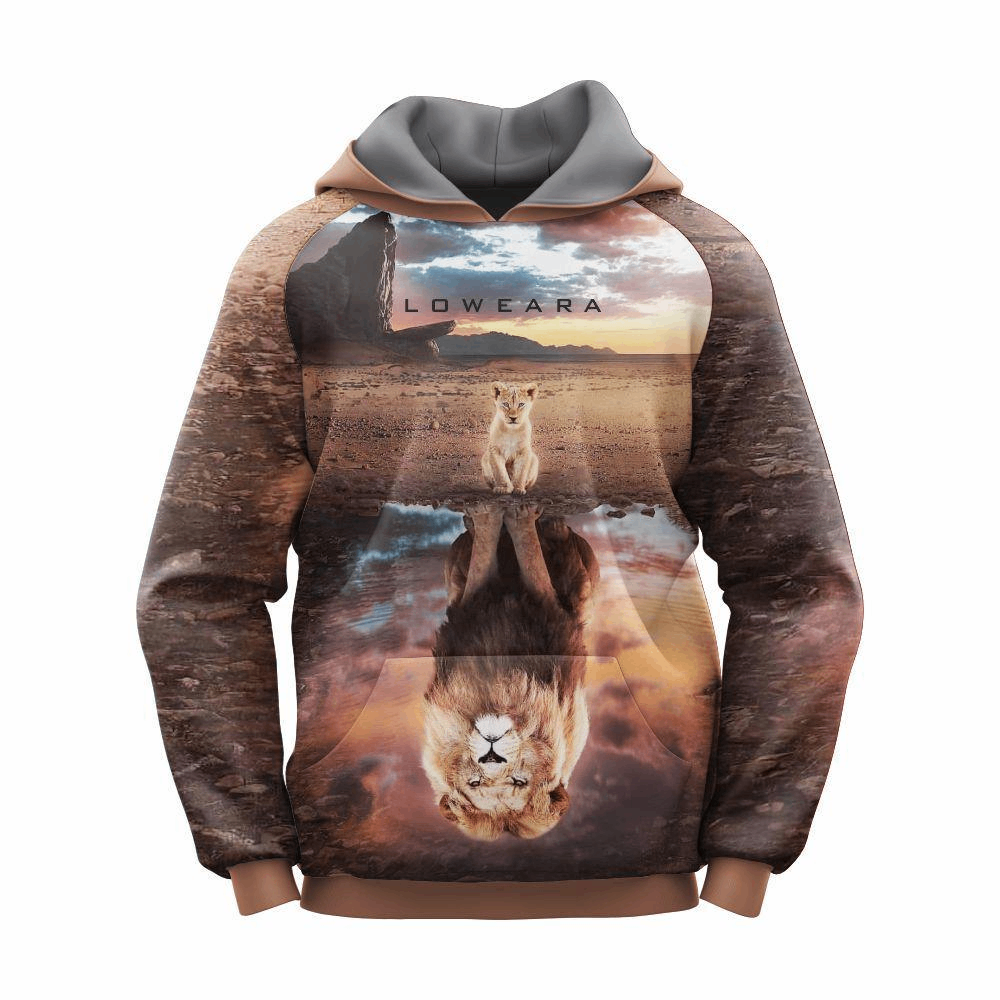 Boyss printed polyester Fleece Hoddie - 1Pcs