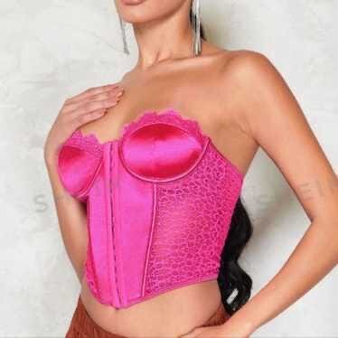 Bustier rose élégant