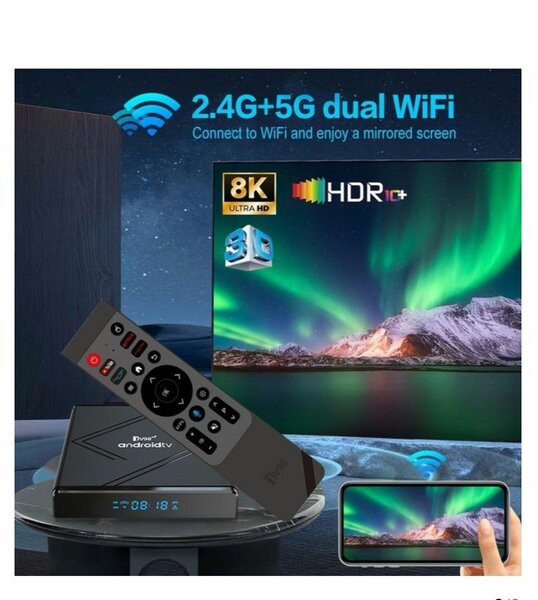 Box TV Android TV98 8K HDR