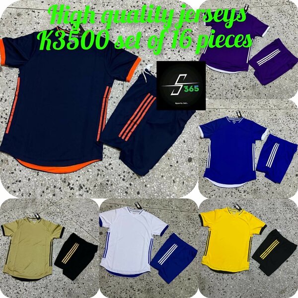 Training kits and Full team Jerseys