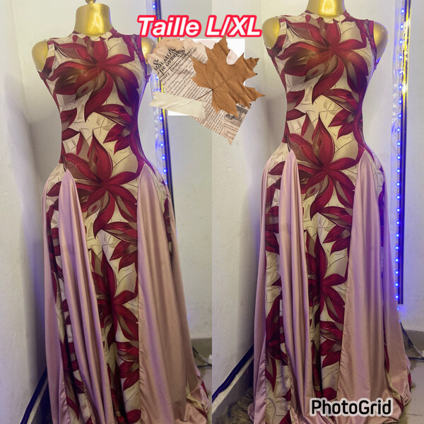 Robe longue florale élégante