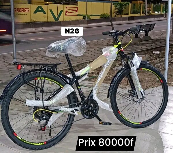 Vélo électrique pliant noir et blanc