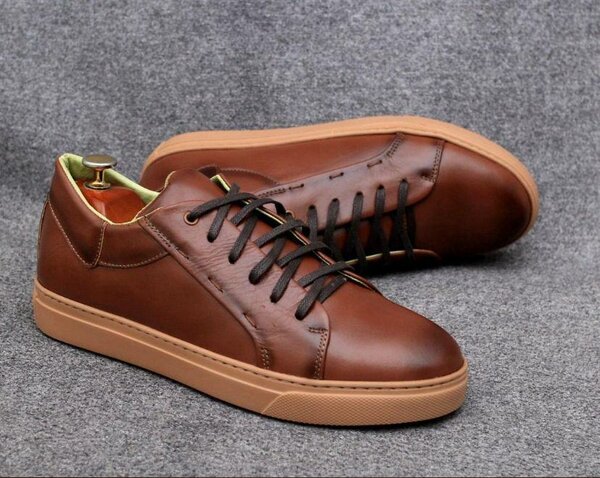 SNEASKERS CUIR HOMMES HIGH