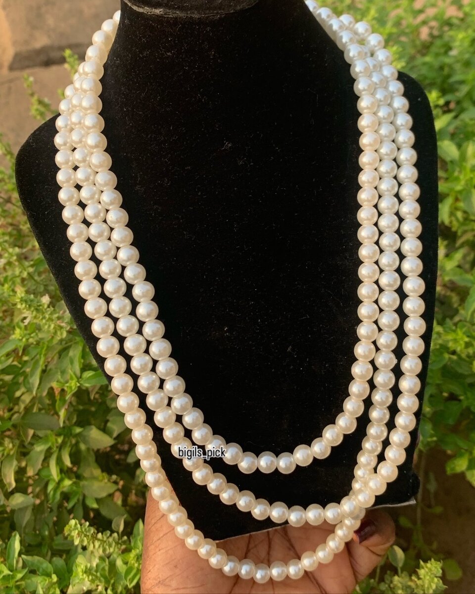 3 tier bead necklace (small)