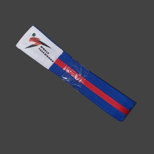 Ceinture bleu barrée de Tkd